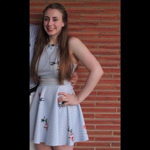 Short Blue Homecoming/Prom Dress